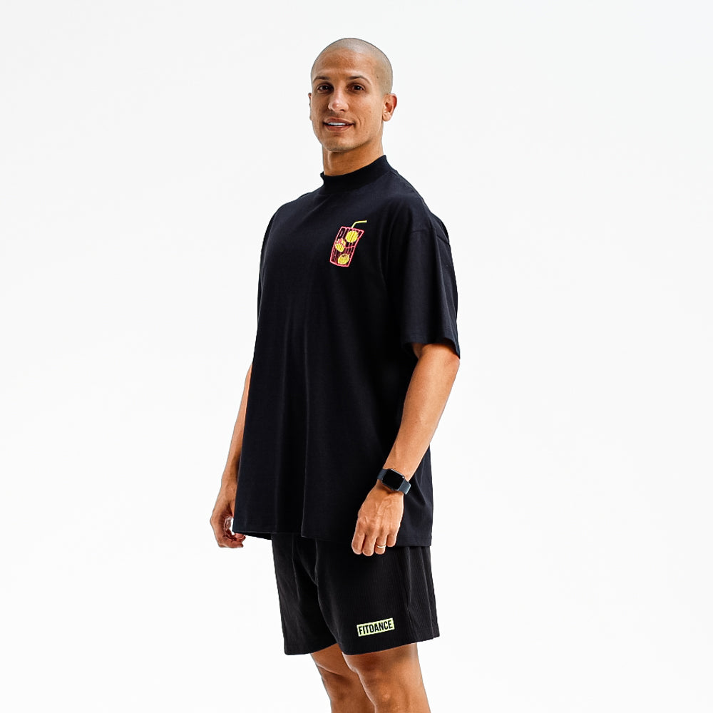 CAMISETA OVERSIZED PL FITDANCE PRETO