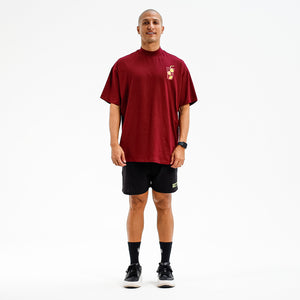 CAMISETA OVERSIZED PL FITDANCE VINHO