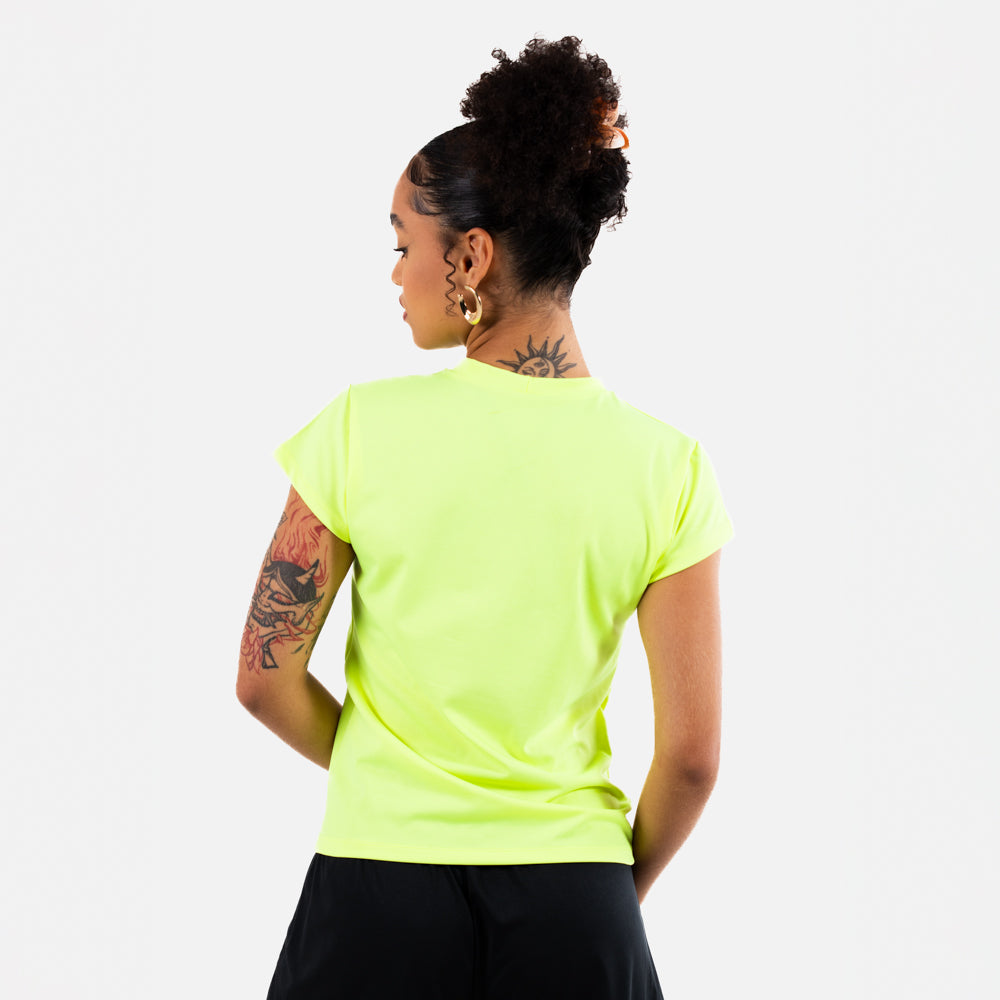 BABY LOOK FITDANCE AMARELO NEON