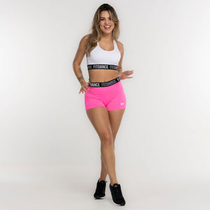 SHORTS ELASTIC COMPRESSION FITDANCE PINK