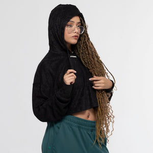 BLUSÃO CROPPED ATOALHADO FTDNC PRETO