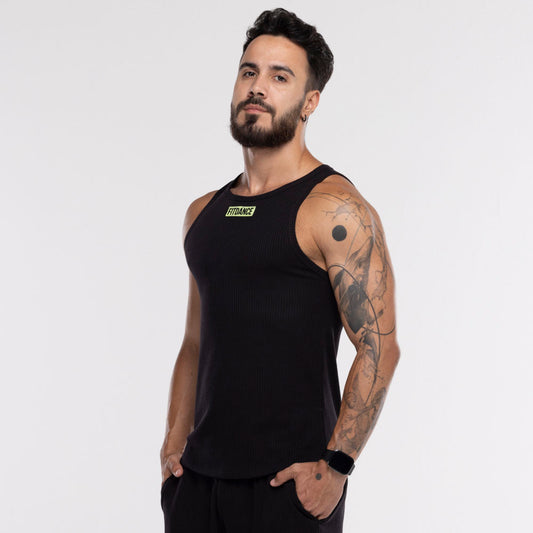 REGATA CANELADA FITDANCE PRETO