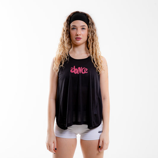 REGATA TRANSPASSADA FITDANCE PRETO