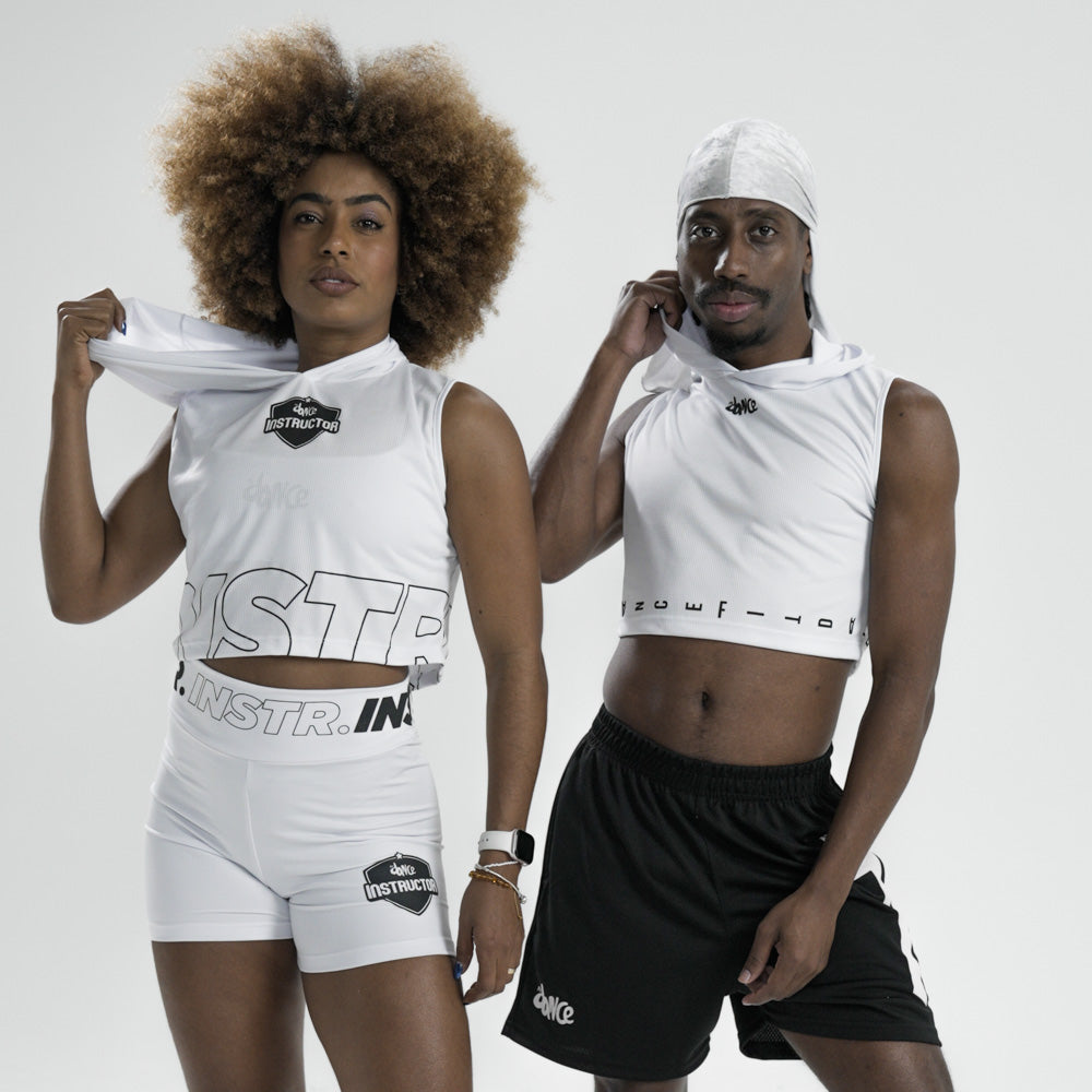 CROPPED CAPUZ INSTRUCTOR FITDANCE CLASSIC BRANCO