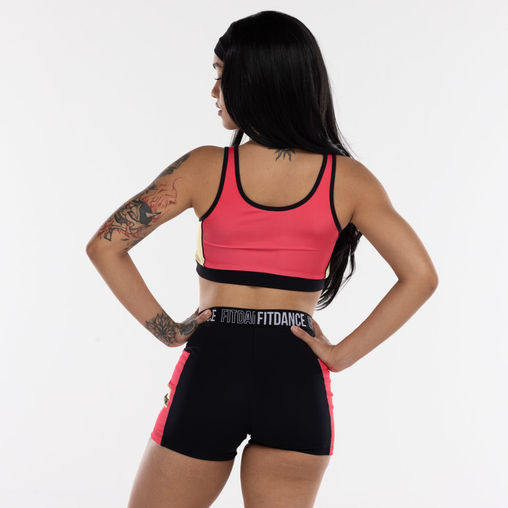 TOP REGATA TRICOLOR INSTRUCTOR FITDANCE ROSA