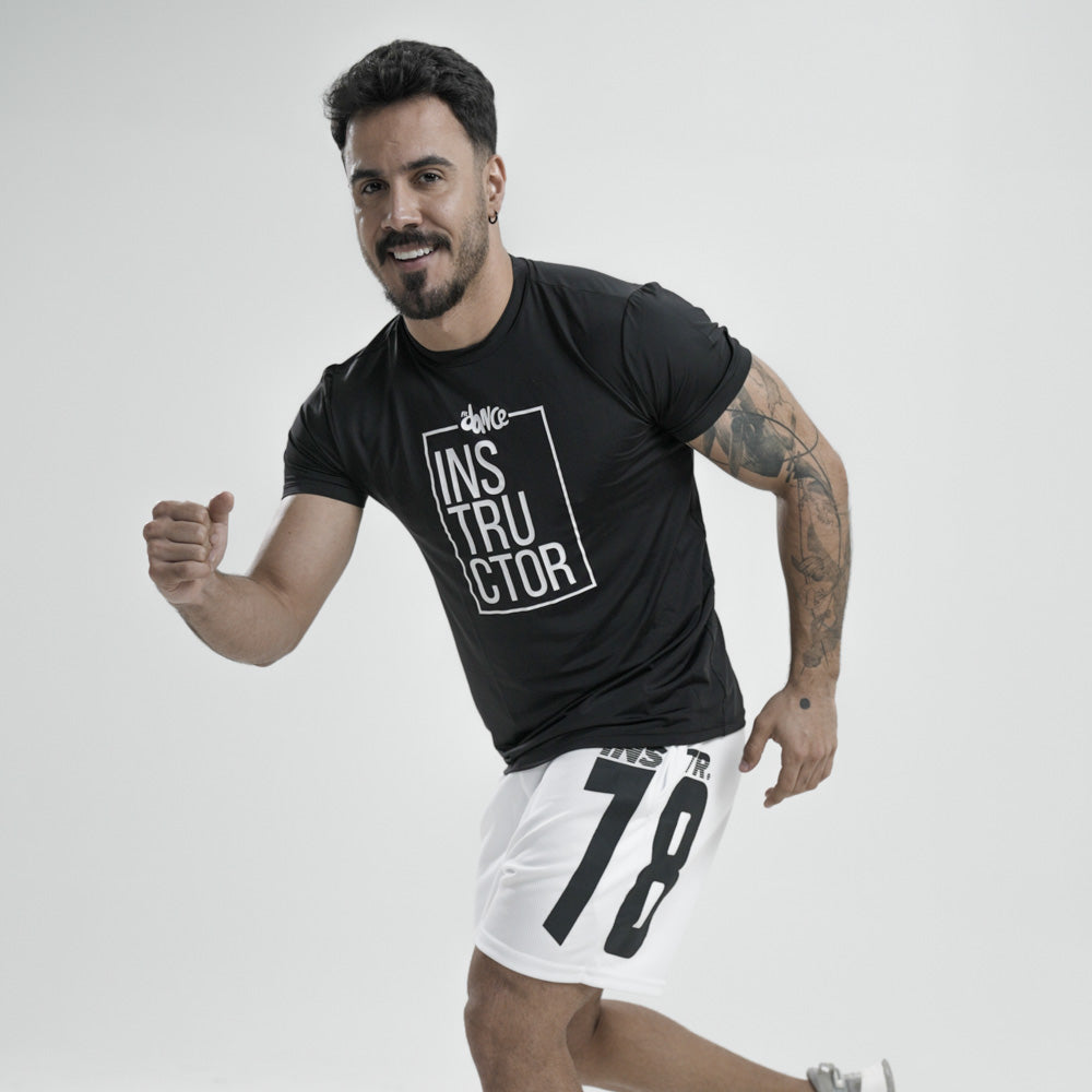 CAMISETA SQUARE  INSTRUCTOR FANCE RACE PRETO