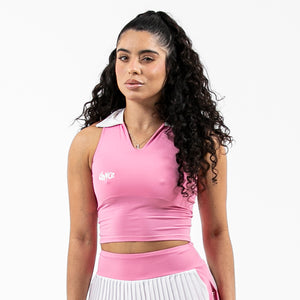 CROPPED POLO FITDANCE SPORT ROSA