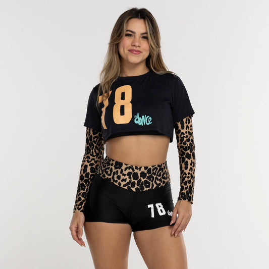 CROPPED POLI FITDANCE PRETO