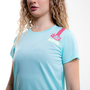CAMISETA LISTRA FITDANCE INSTRUCTOR AZUL