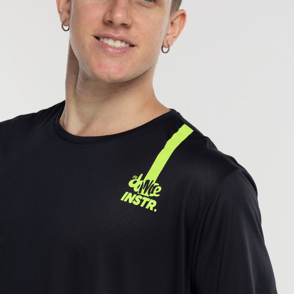 CAMISETA ESTAMPA OMBRO FITDANCE INSTRUCTOR PRETO