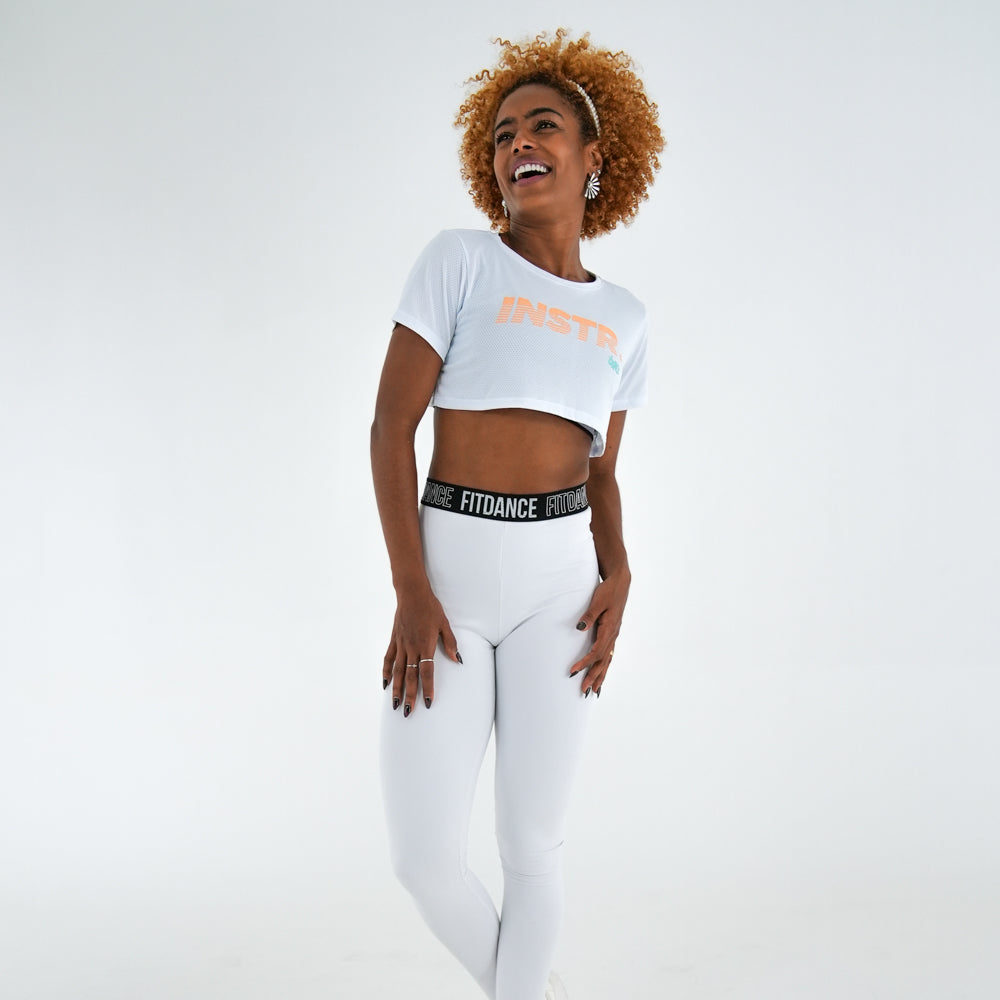 CROPPED FITDANCE INSTRUCTOR OFF-WHITE