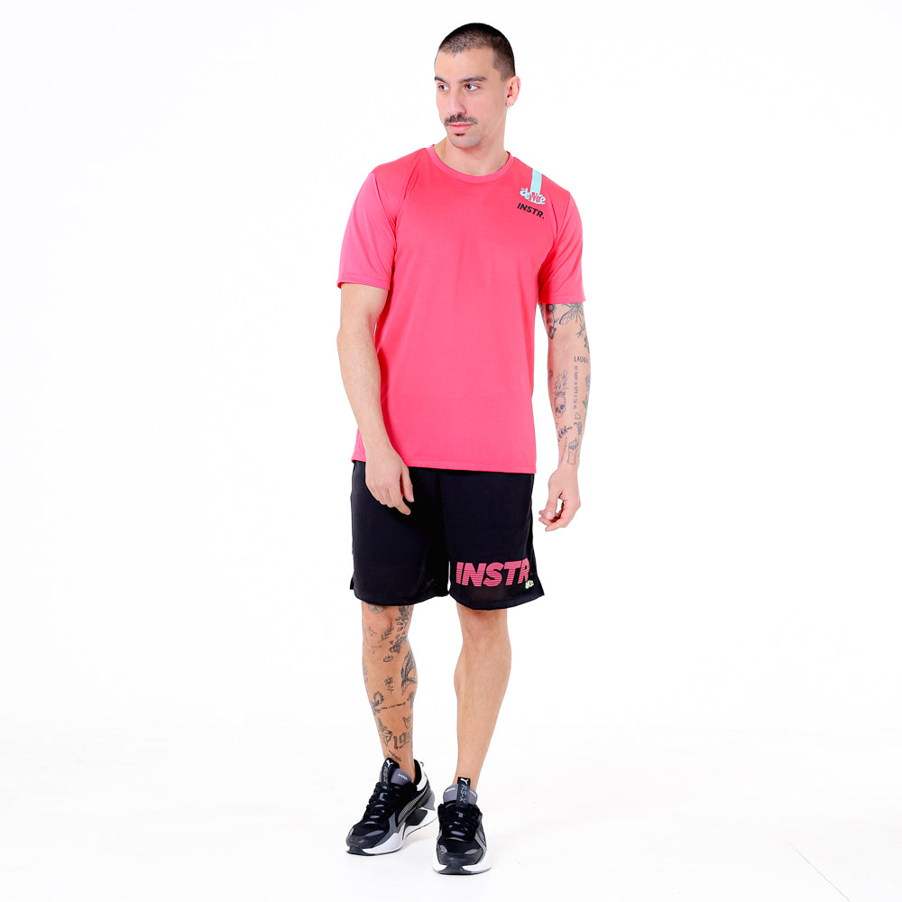 CAMISETA ESTAMPA OMBRO FITDANCE INSTRUCTOR ROSA