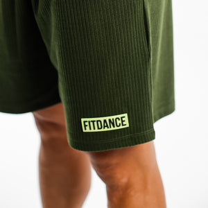 BERMUDA CANELADA FITDANCE VERDE