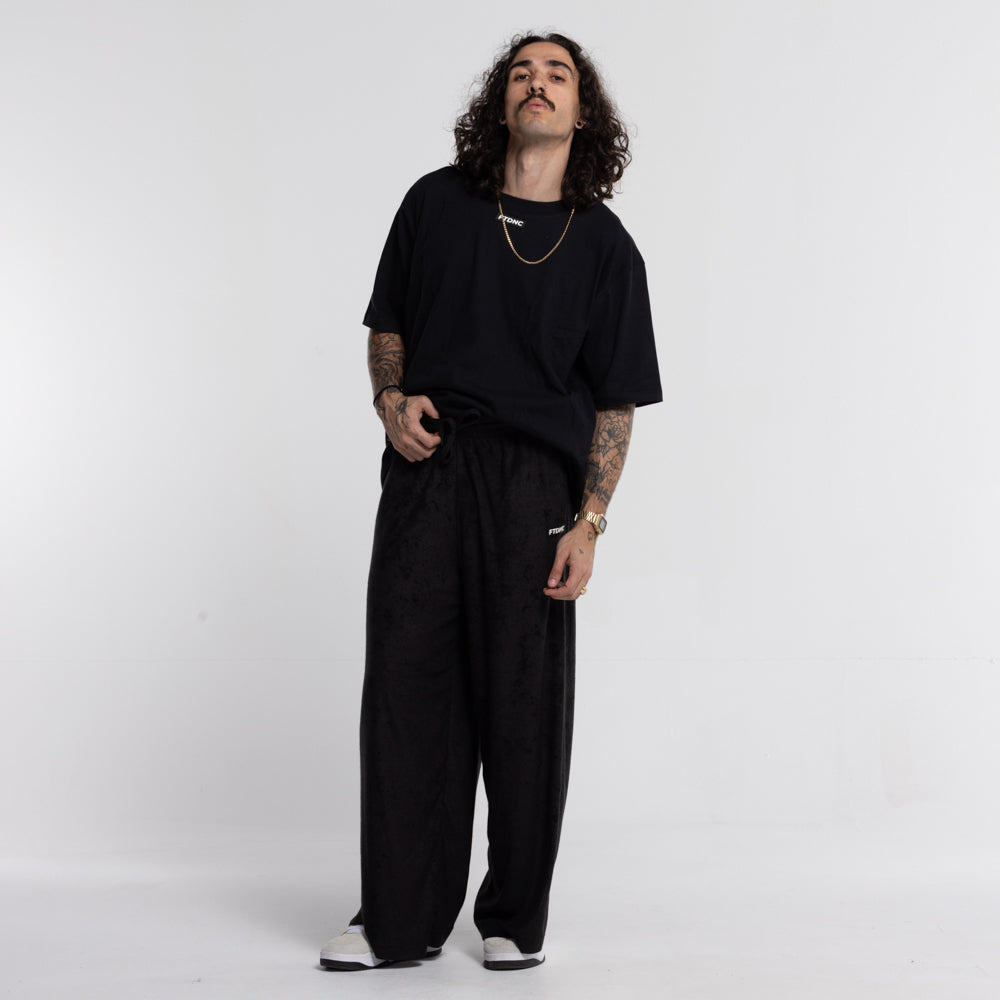 CALÇA PANTALONA MALHA COTELÊ FTDNC PRETO