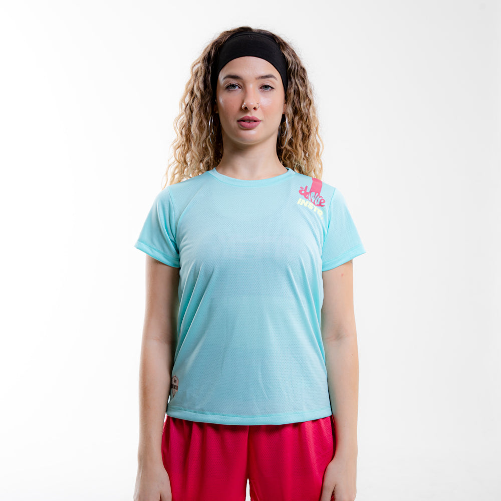 CAMISETA LISTRA FITDANCE INSTRUCTOR AZUL