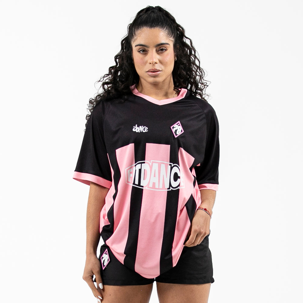 CAMISETA V FUTEBOL FITDANCE SPORT PRETO