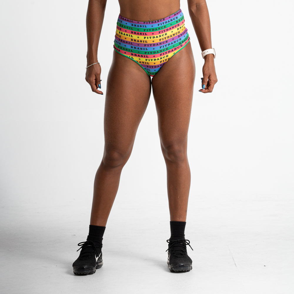 HOT PANT DUPLA FACE FITDANCE COLORÊ