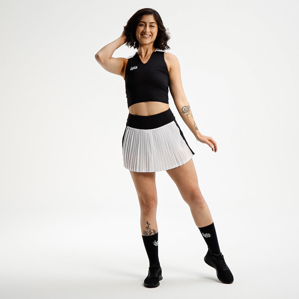 CROPPED POLO FITDANCE SPORT PRETO