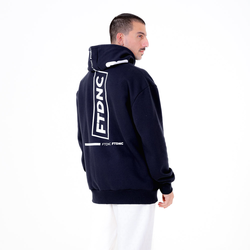 MOLETOM OVERSIZED ESTAMPADO FTDNC PRETO