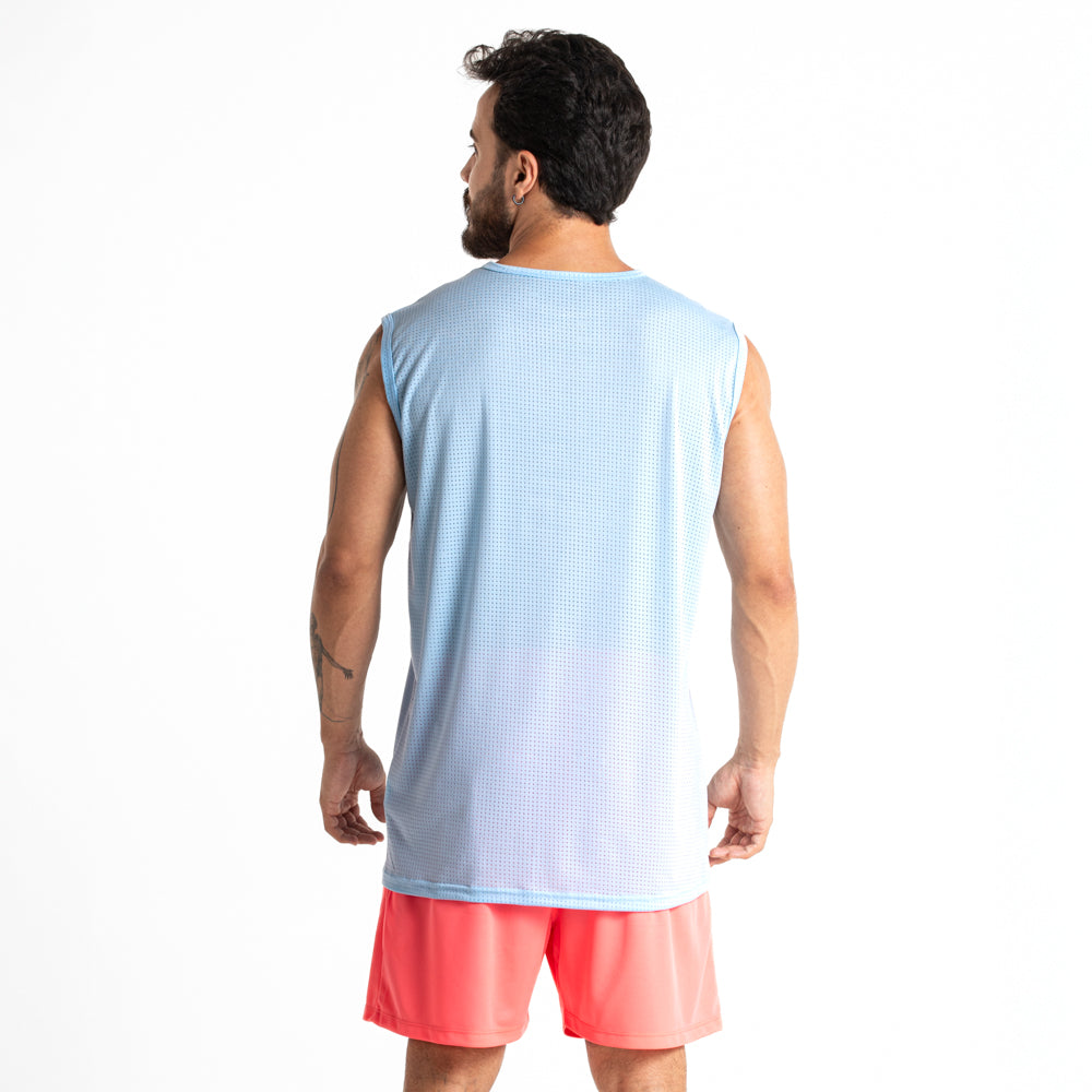 REGATA MASCULINA FITDANCE LINES AZUL