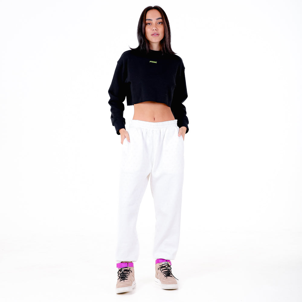 MOLETOM CROPPED FTDNC PRETO