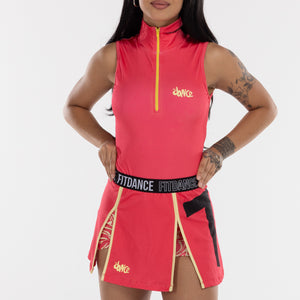 BODY CAVADO GOLA ALTA FITDANCE ROSA