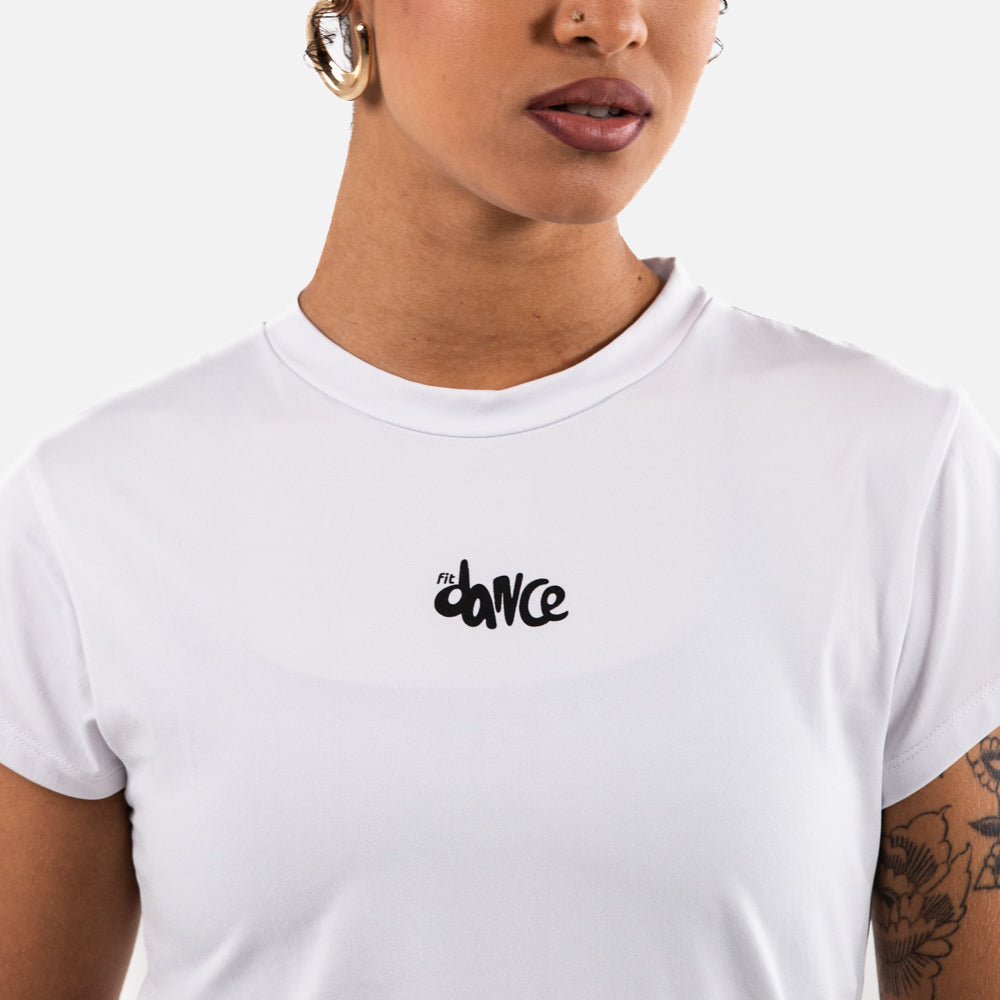 BABY LOOK FITDANCE BRANCO