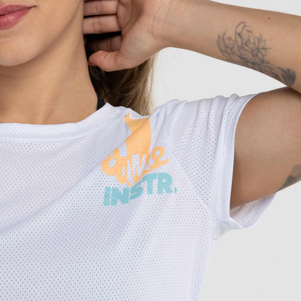 CAMISETA LISTRA FITDANCE INSTRUCTOR BRANCO