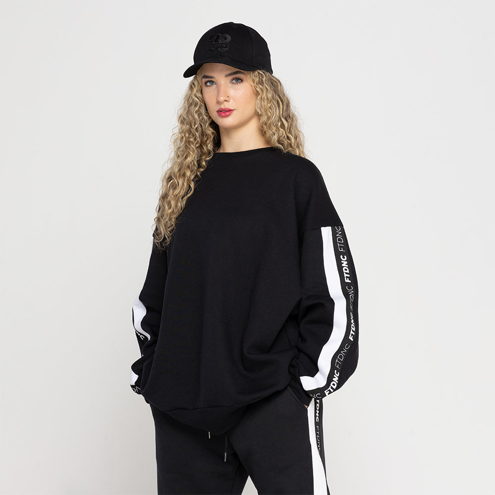 MOLETOM LISTRA PRETO FTDNC