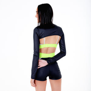 CASACO CROPPED CIRRE FITDANCE PRETO