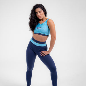 LEGGING FAIXA CINTURA FITDANCE AZUL