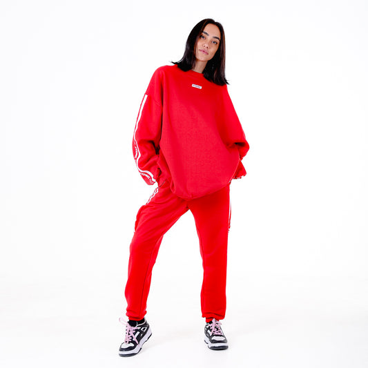 MOLETOM LISTRA FTDNC VERMELHO