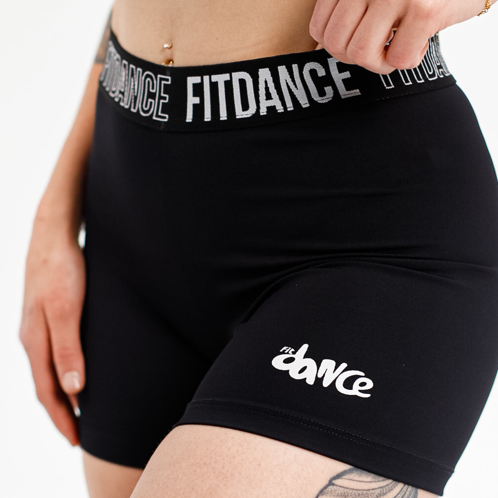 SHORTS ELASTIC COMPRESSION FITDANCE BLACK