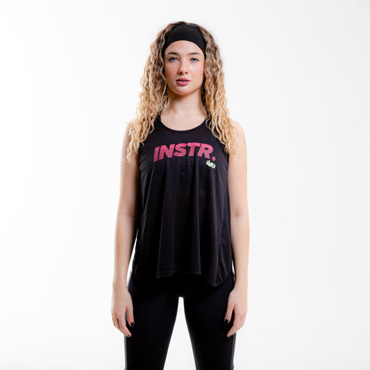 REGATA TRANSPASSADA FITDANCE INSTRUCTOR PRETO