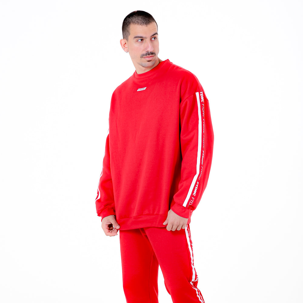 MOLETOM LISTRA FTDNC VERMELHO