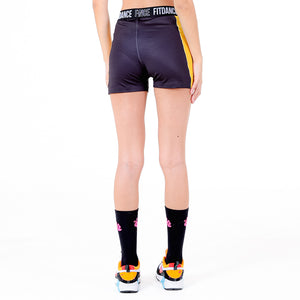 SHORTS ELASTICO CUSTOM FITDANCE PRETO