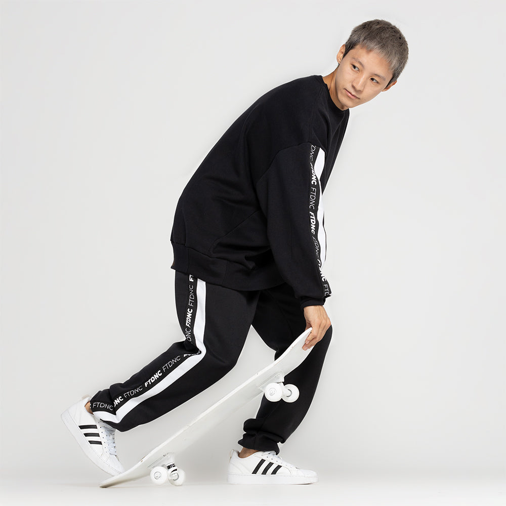 MOLETOM LISTRA PRETO FTDNC