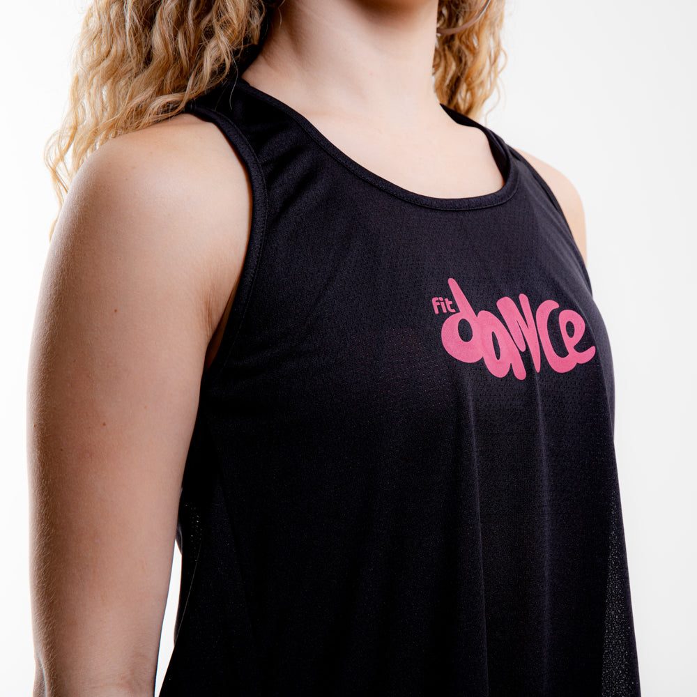 REGATA TRANSPASSADA FITDANCE PRETO