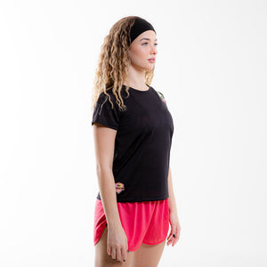 CAMISETA LISTRA FITDANCE INSTRUCTOR PRETO EST AMARELO