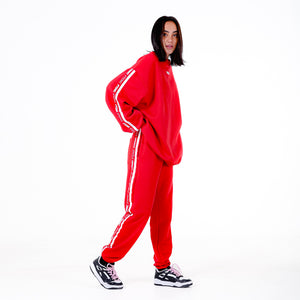 CALÇA MOLETOM LISTRA FTDNC VERMELHO