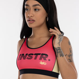 TOP REGATA TRICOLOR INSTRUCTOR FITDANCE ROSA