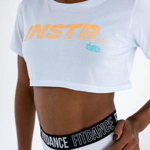 CROPPED FITDANCE INSTRUCTOR OFF-WHITE