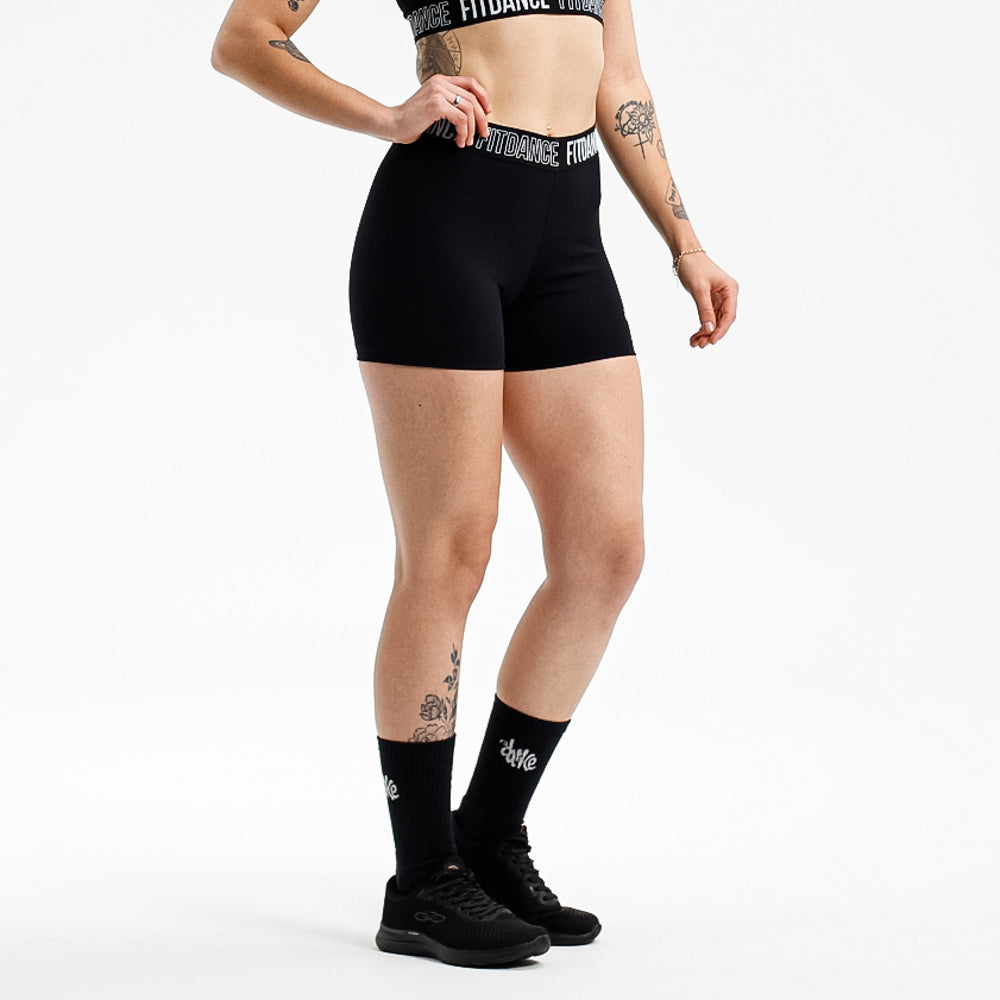 SHORTS ELASTIC COMPRESSION FITDANCE BLACK