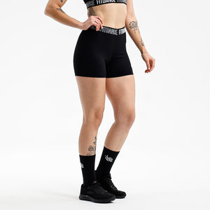 SHORTS ELASTIC COMPRESSION FITDANCE BLACK