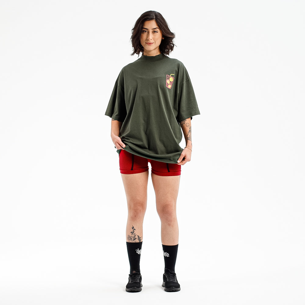 CAMISETA OVERSIZED PL FITDANCE VERDE