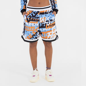 BERMUDA BASQUETE LOGOS FTDNC AZUL