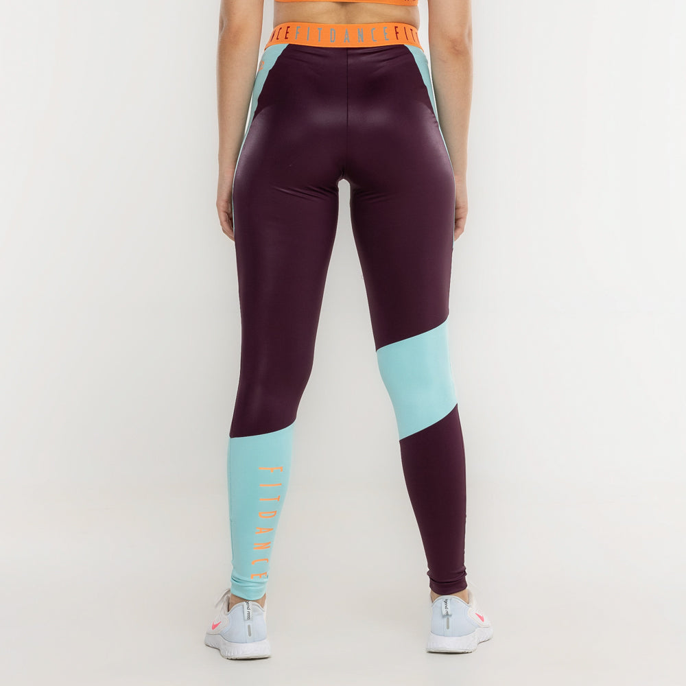 LEGGING ELASTICO RECORTE FITDANCE ROXO
