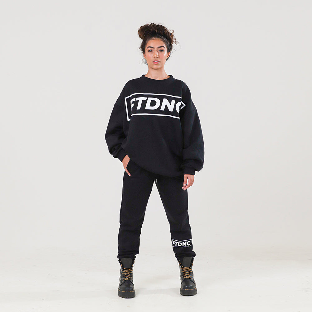 MOLETOM OMBRO LARGO FTDNC BLACK