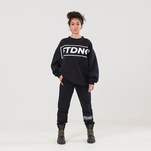 MOLETOM OMBRO LARGO FTDNC BLACK