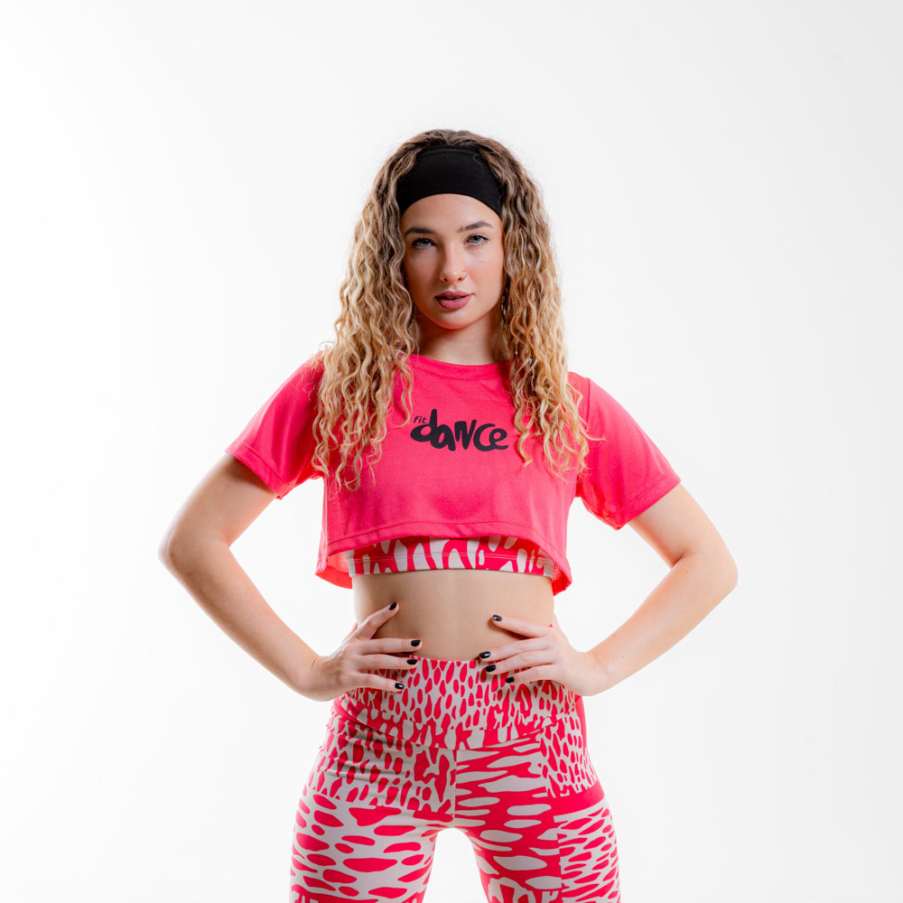 CROPPED POLI FITDANCE ROSA